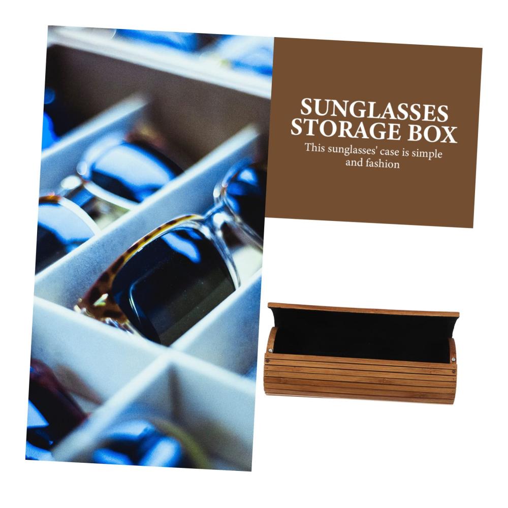 Schützen Sie Ihre wertvollen Brillen stilvoll unterwegs! Hochwertiges Brillenetui mit Vintage-Charme. Organizer für Sonnenbrillen und Lesebrillen. Praktisches Reise-Uhrenetui aus Bambus