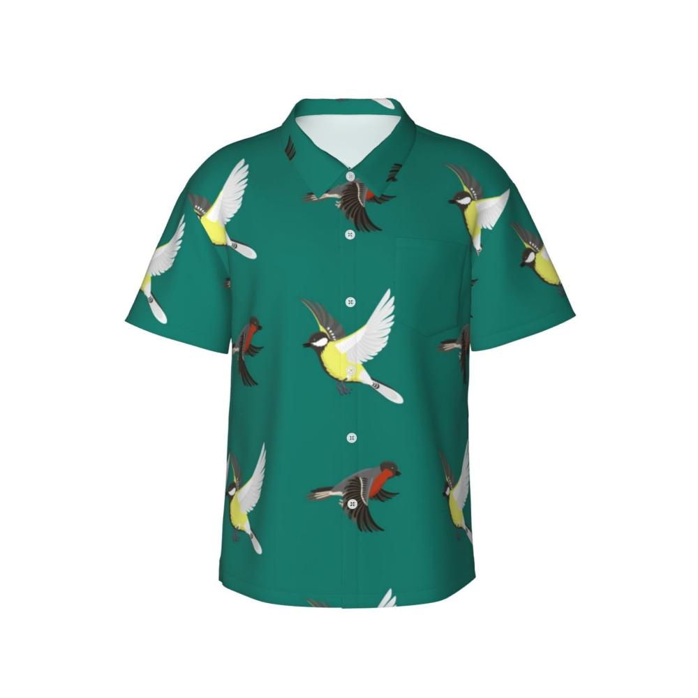 Entdecken Sie den Sommerstil Herren Hawaii-Hemd | Kurzarm | Lässiges Strand-Shirt | Knopfleiste | Urlaubskleidung | Aloha-Look