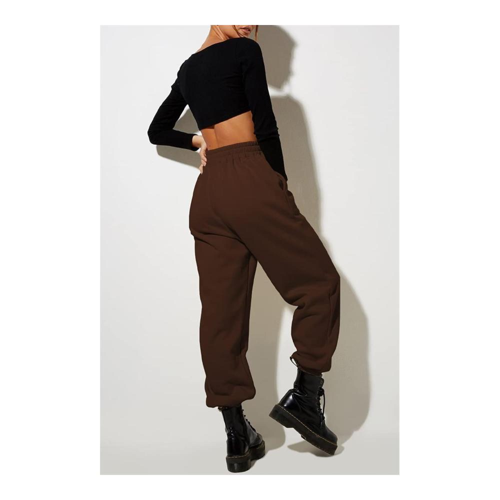 Ultimative 2024 Damen Baggy-Jogginghose Trendy Y2k Lounge-Pants mit Taschen & hohem Bund perfekt für den Herbst-Look! Entdecken Sie den Komfort jetzt