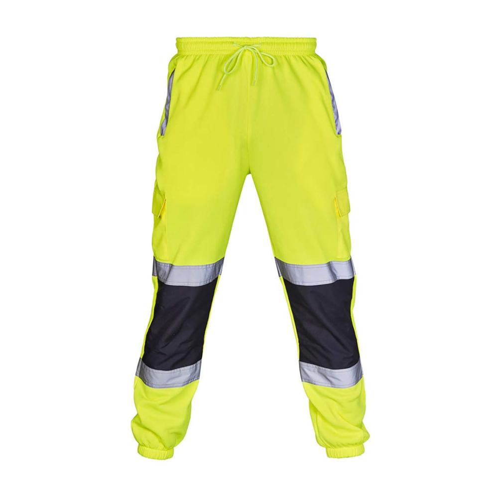 Ultimativer Schutz Herren Arbeitshose mit Reflektoren wasserfestem Soft Shell und Warnschutz. Perfekt für Arbeit und Outdoor. Holen Sie sich jetzt die robuste XXL Cargohose