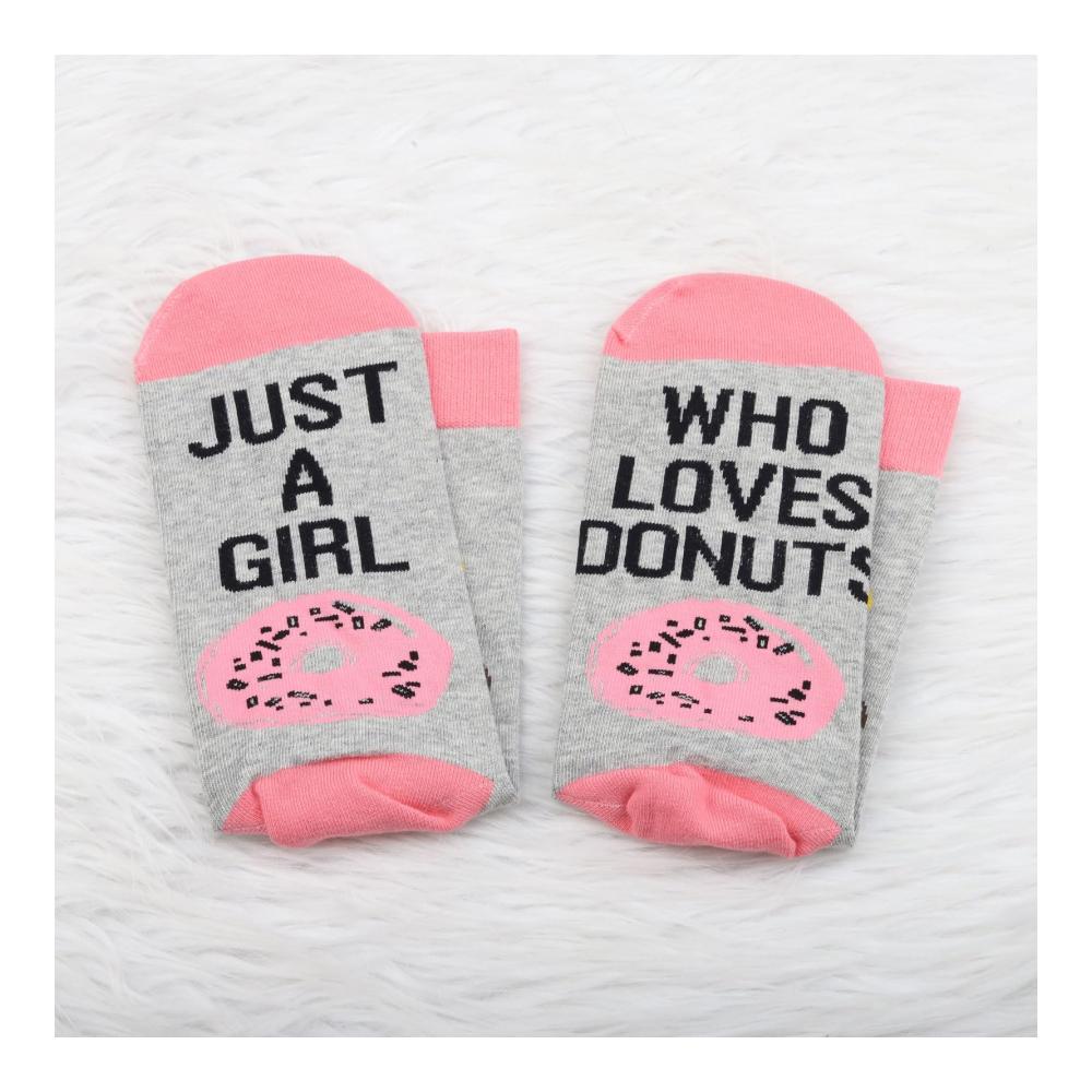 2er Pack Mädchen & Frauen Socken mit Donut-Design | Perfektes Geschenk für Donut-Liebhaber | Ideal für Freizeit & Büro | Einzigartige Donut-Themen Finger-Socken