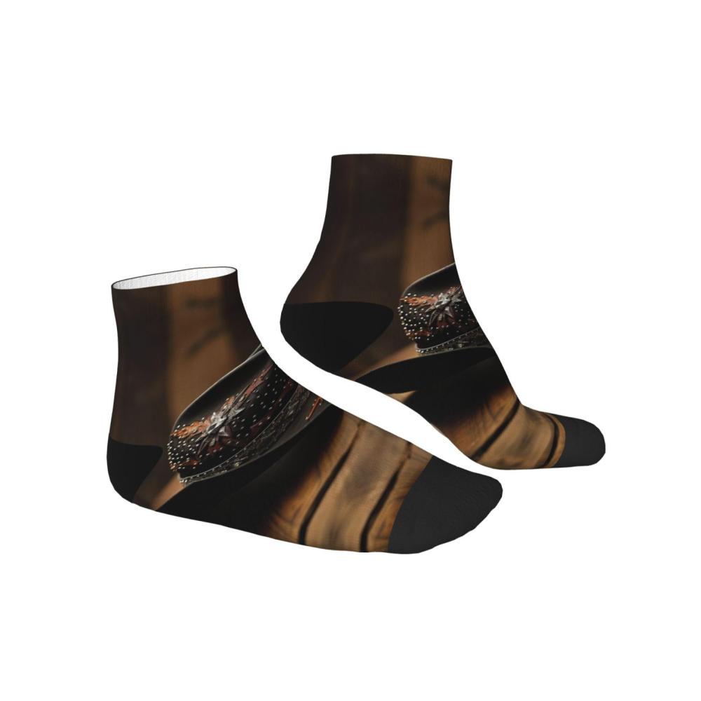 Modische Knöchelsocken für Damen und Herren American West Rodeo Hut 3 - Bequeme Einheitsgröße mit trendigen Mustern - Ideale Socken für Erwachsene