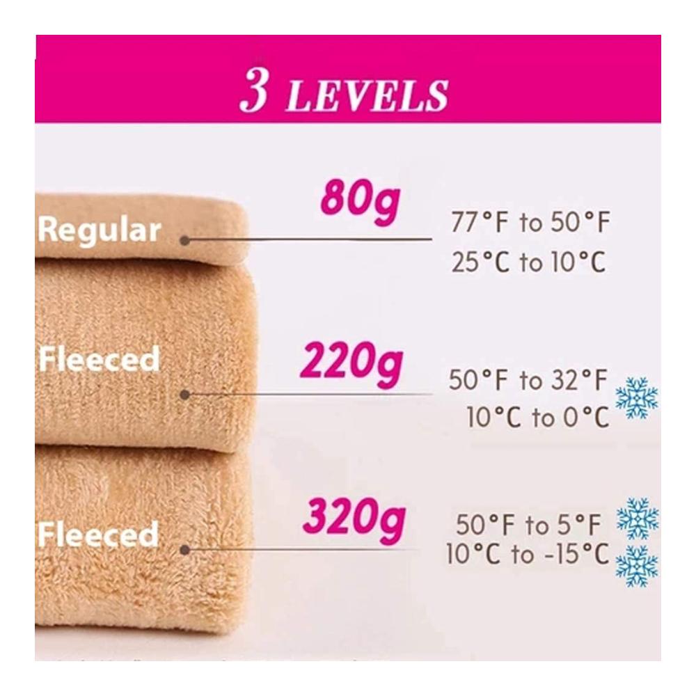 Perfekte Damen Strumpfhose für makellose Beine! Warme Fleece Thermo Leggings schlankmachend und dehnbar. Winterlicher Komfort mit Plüschstrümpfen hohe Taille herrlich transparent