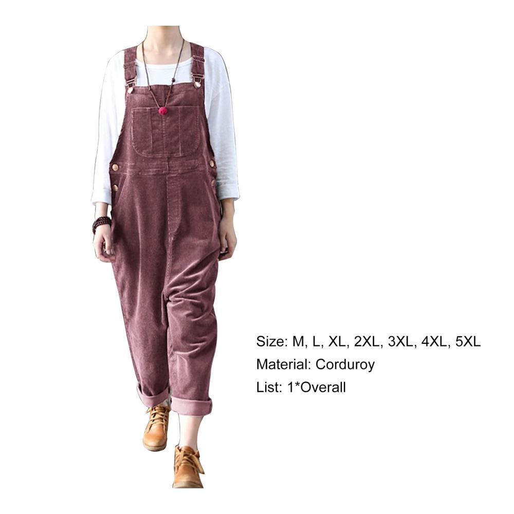 Entdecke den perfekten roten Damen-Jumpsuit Einfarbig locker geschnitten mit großen Taschen. Ideal für den täglichen Gebrauch im Herbst. Größe M (38) für Studentinnen