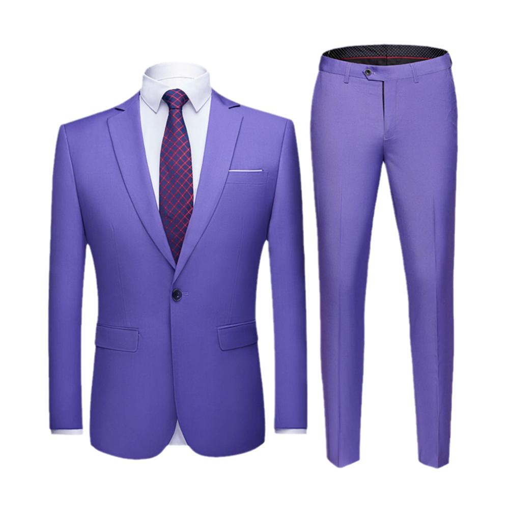 Perfekt gekleidet Hochwertiger Herrenanzug 2-teilig für Casual und Business. Ideale Wahl für Bräutigam und jeden Anlass