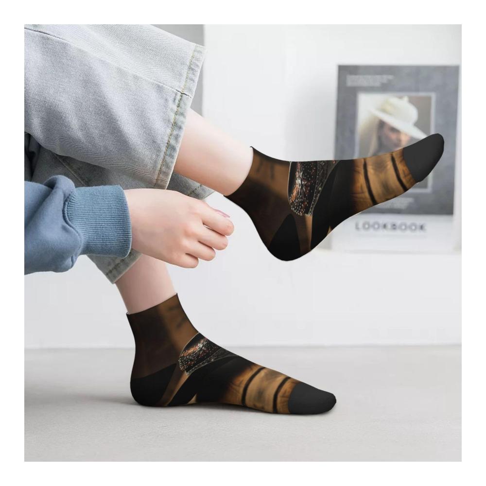 Modische Knöchelsocken für Damen und Herren American West Rodeo Hut 3 - Bequeme Einheitsgröße mit trendigen Mustern - Ideale Socken für Erwachsene