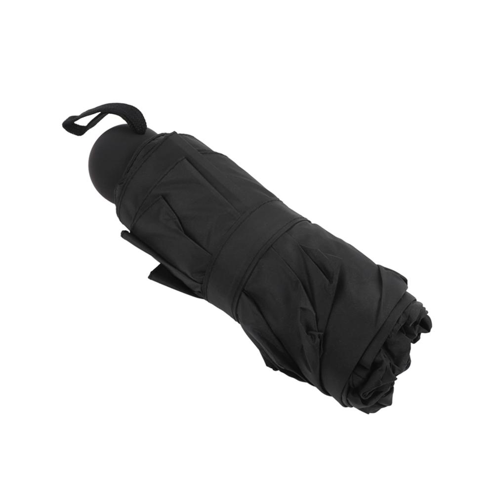 Kompakter Taschenschirm in Schwarz 5-fach faltbar Sonnenschutz mit Box - Ideal für unterwegs! Perfekter Begleiter für Herren und Damen in jedem Wetter