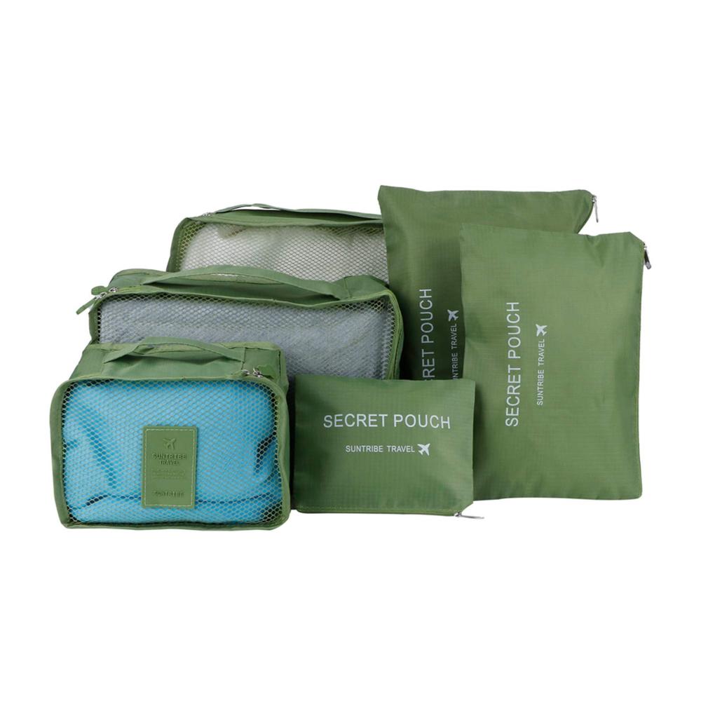 Maximale Organisation für unterwegs 6er Set Kofferorganizer - Praktische Gepäck-Taschen in 3 Größen mit Griffen & Reißverschlüssen - Perfekt für effizientes Packen auf Reisen
