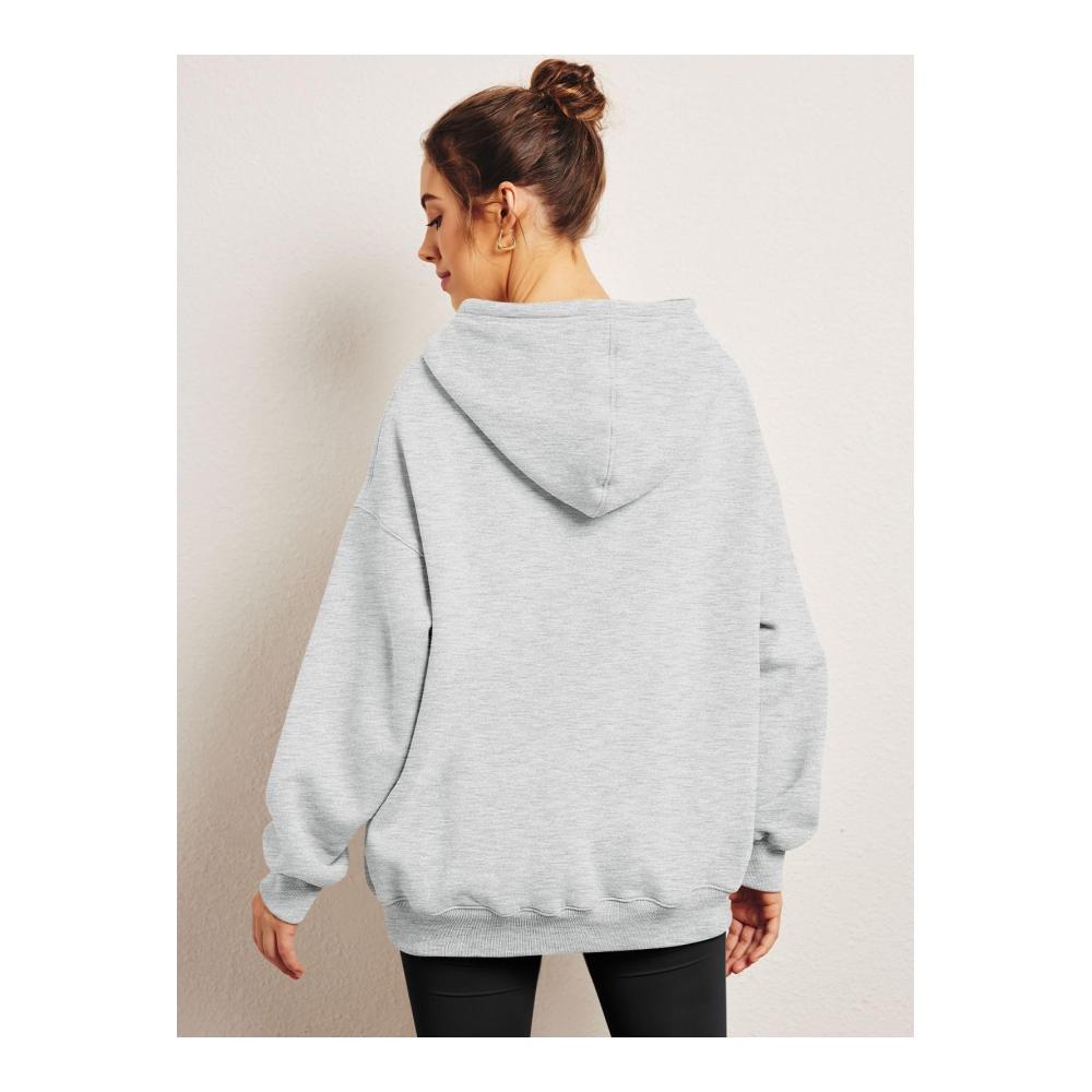 2023 Trendiger Kapuzenpullover für Frauen Oversized Fleece Hoodie mit Langarm & Tasche - Perfekt für den Herbst