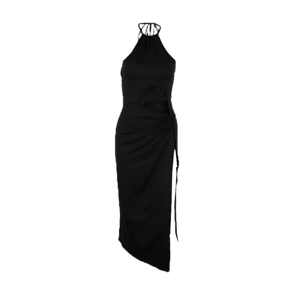 2024 Eleganter Damenrock Herbstkollektion | Stilvolles hohles Trägerkleid mit hohem Schlitz | Perfekt für glamouröse Abende und besondere Anlässe