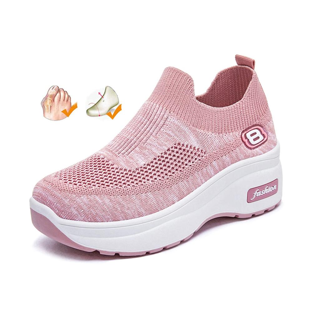 Stilvoll bequem und funktional Damen Plattform Sneaker für geschwollene Füße! Diabetikerfreundlich und verstellbar für maximalen Komfort. Entdecken Sie jetzt! (Grey 39EU