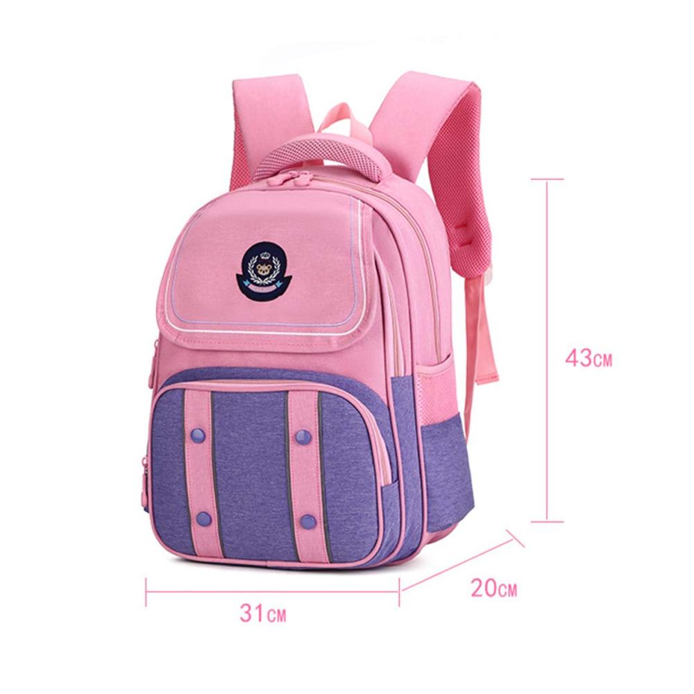 Rosa Mädchen Kinderrucksack für die Grundschule | Leichte Schultertasche mit Modedruck für Teenager | Kinder Reise Laptop Tasche | Praktischer Daypack für den Schulalltag