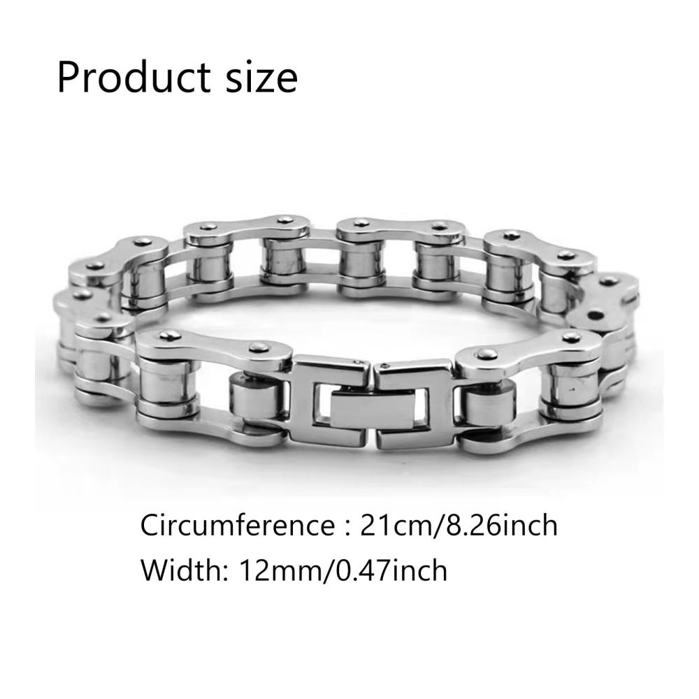 Einzigartige Geschenke für Männer Stilvolle Herren Armbänder aus Titan! Hochwertiges Stahlfarbenes Fahrradkette Armband perfekt für Geburtstage und Jubiläen. Überraschen Sie ihn heute