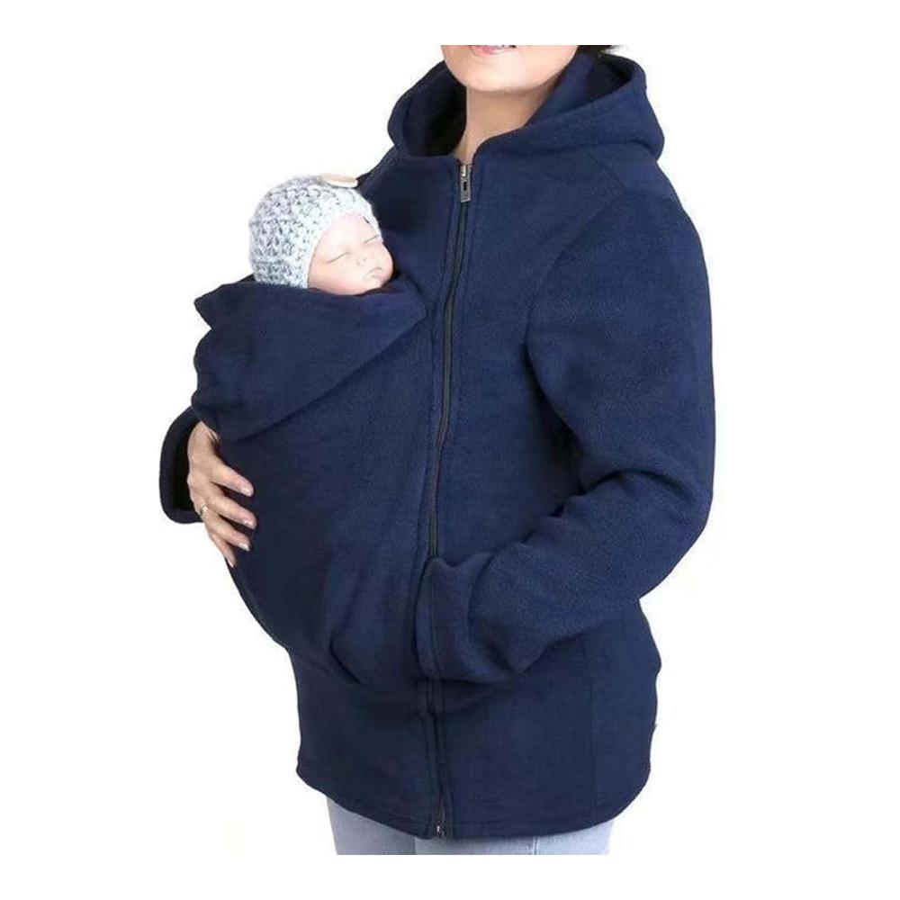Entdecke den ultimativen Komfort Multifunktionsjacke für Mama & Baby! 3-in-1 Känguru Softshell Fleece & Umstandsjacke warm & weich perfekt für Herbst & Winter