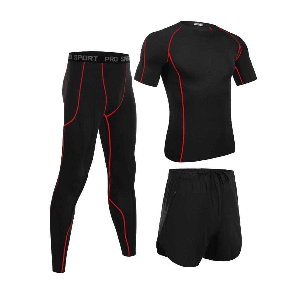 Ultimatives Workout-Set Herren Fitness Ober- & Unterteil-Sets - Atmungsaktive Kompression für optimale Leistung - Sportbekleidung für Männer die Ergebnisse liefern
