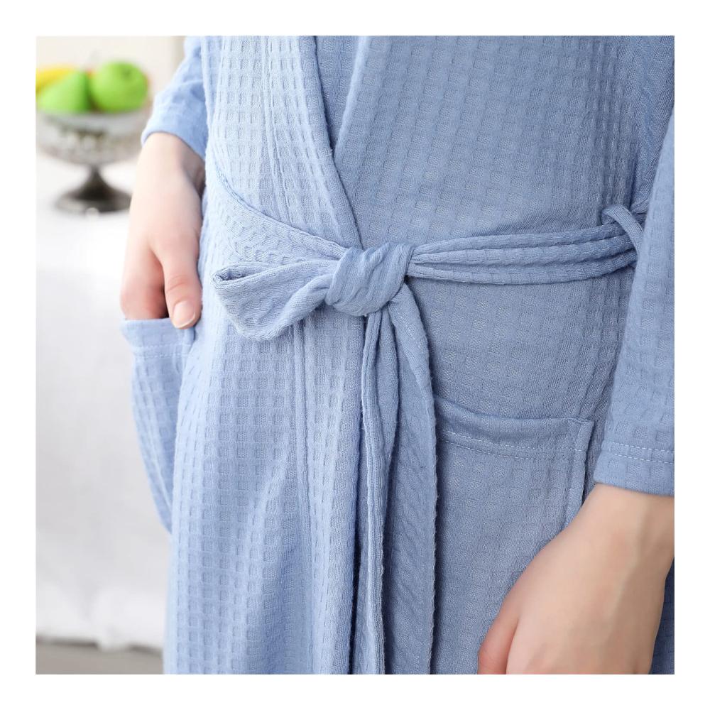 Luxuriöser Waffel-Bademantel für Damen und Herren – Weich leicht und stilvoll Der perfekte Saunabegleiter! Gönnen Sie sich Komfort und Eleganz mit unserem Unifarbenen Kimono-Morgenmantel