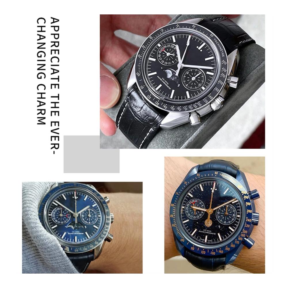 Perfektes Uhrenarmband für Omega Seamaster Diver 300 Aqua Terra AT150! Hochwertiges Rindsleder vielfältige Größen von 19 mm bis 22 mm elegantes gebogenes Ende. Erneuern Sie Ihren Look jetzt