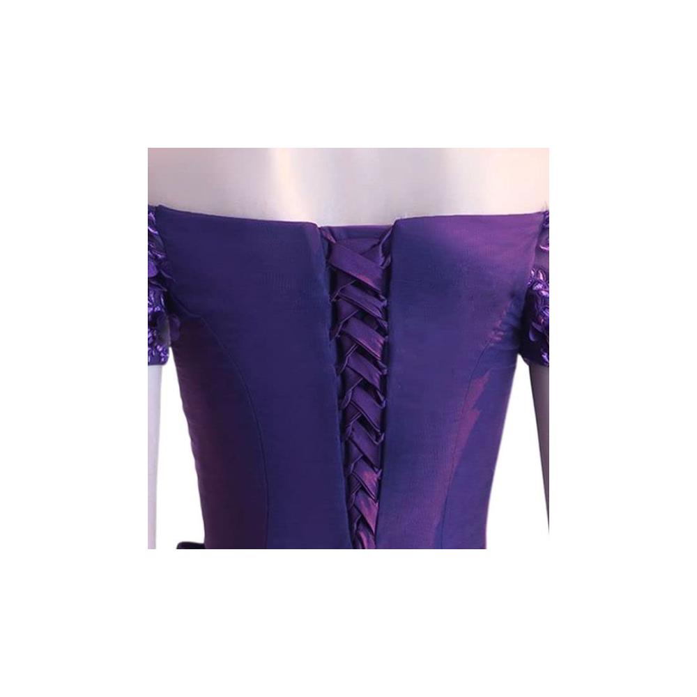 Unvergleichliches Brautkleid Lila Abendrobe mit verstellbarem Korsett-Rücken Reißverschluss-Ersatz und Satin-Schnürung. Einheitsgröße für perfekten Glamour