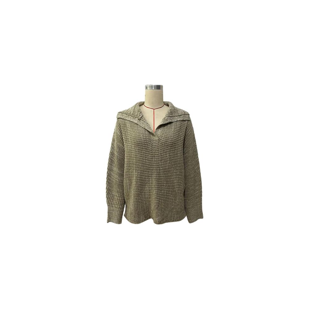 Entdecke den ultimativen Pullover für Herbst und Winter Stylischer Damen Casual Langarm-Pullover in trendigem Uni-Look