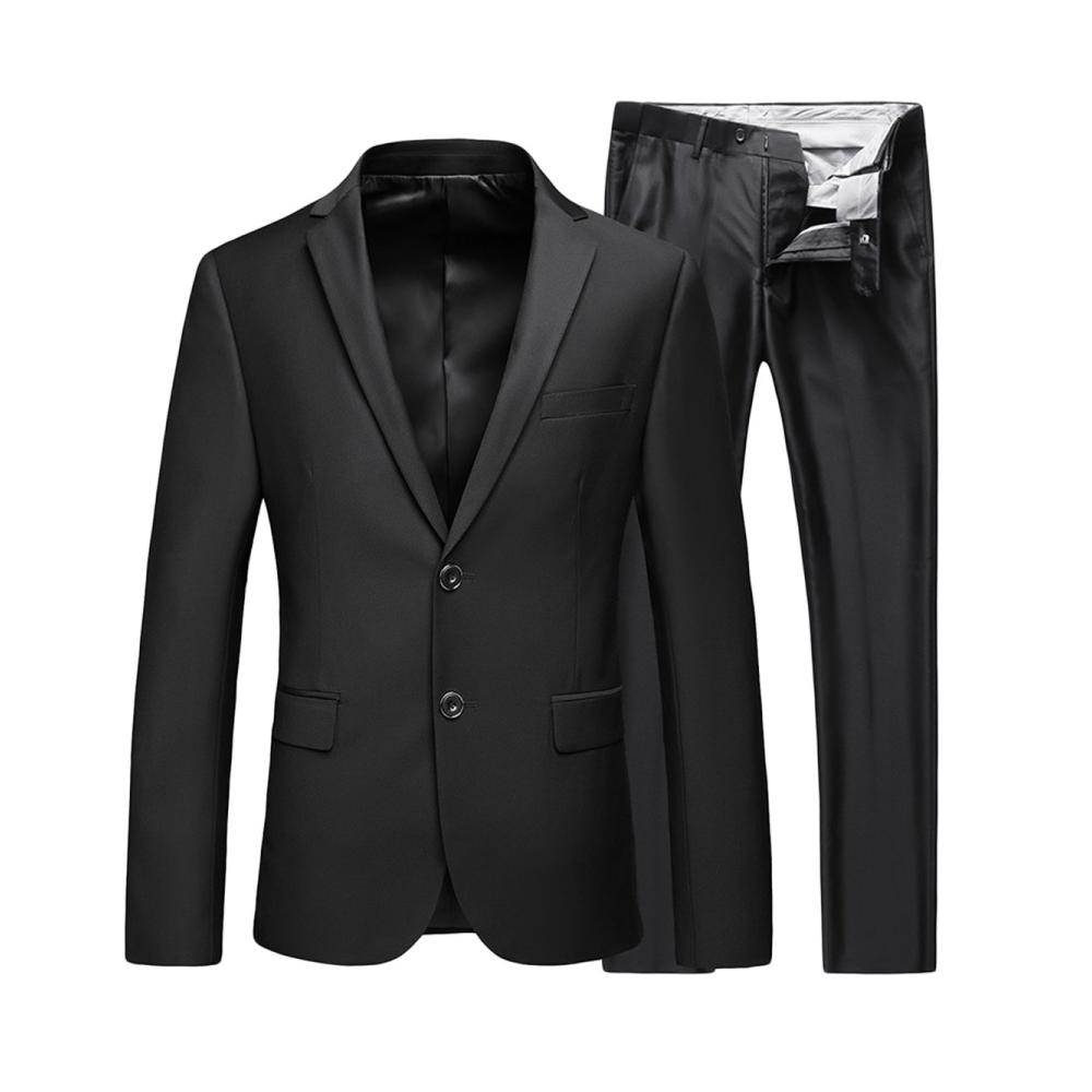 Einzigartiger Herrenanzug Stilvolle Schwarz Slim-Fit Anzüge für Hochzeit & Business Top-Qualität Sakko & Hose Set Perfekter Look für jeden Anlass