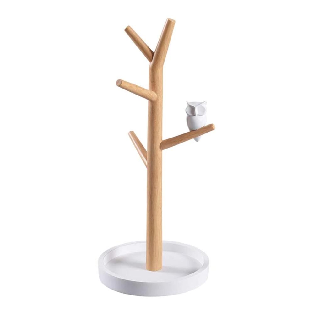 Eleganter Schmuckständer Baumständer Organisieren Sie Ihre Kollektion stilvoll mit diesem handgefertigten Vogelbaum-Holzdisplay. Perfekt für Halsketten Armbänder und mehr