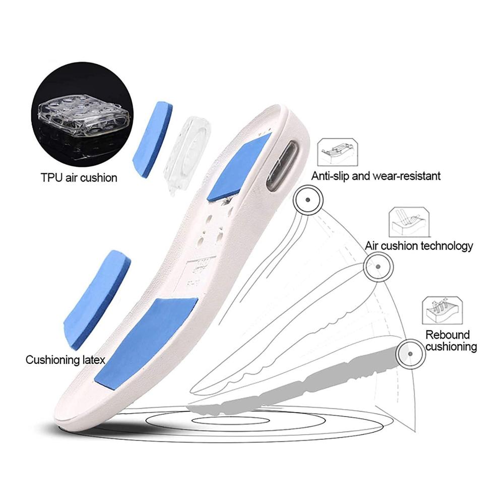 Bequeme Hausschuhe für Diabetiker Leichte Walking Sneakers mit Anti-Rutsch-Sohle und Luftkissen für Komfort bei Arthritis und Ödemen - Grau Größe 42