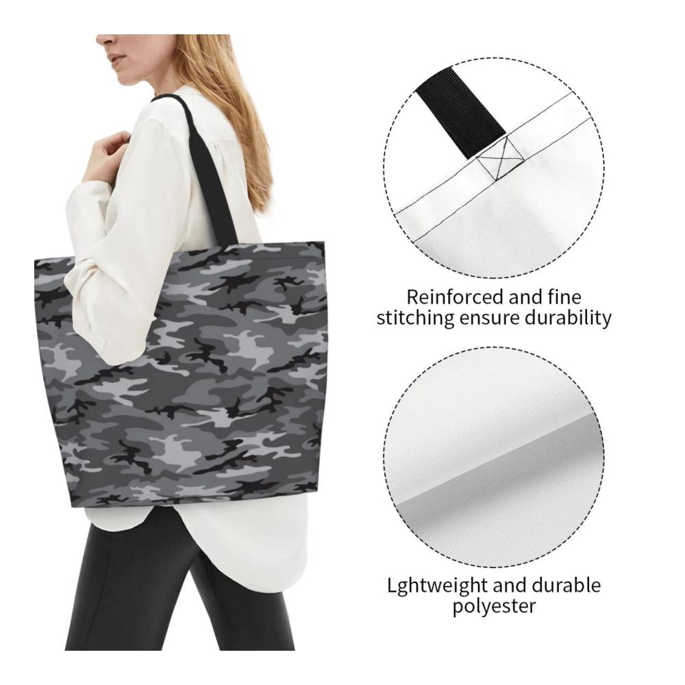 Entdecke die ultimative Shopper Camouflage-Damenhandtasche für stilvolles Shoppen! Große Kapazität lässiger Chic ideal für Arbeit und Freizeit