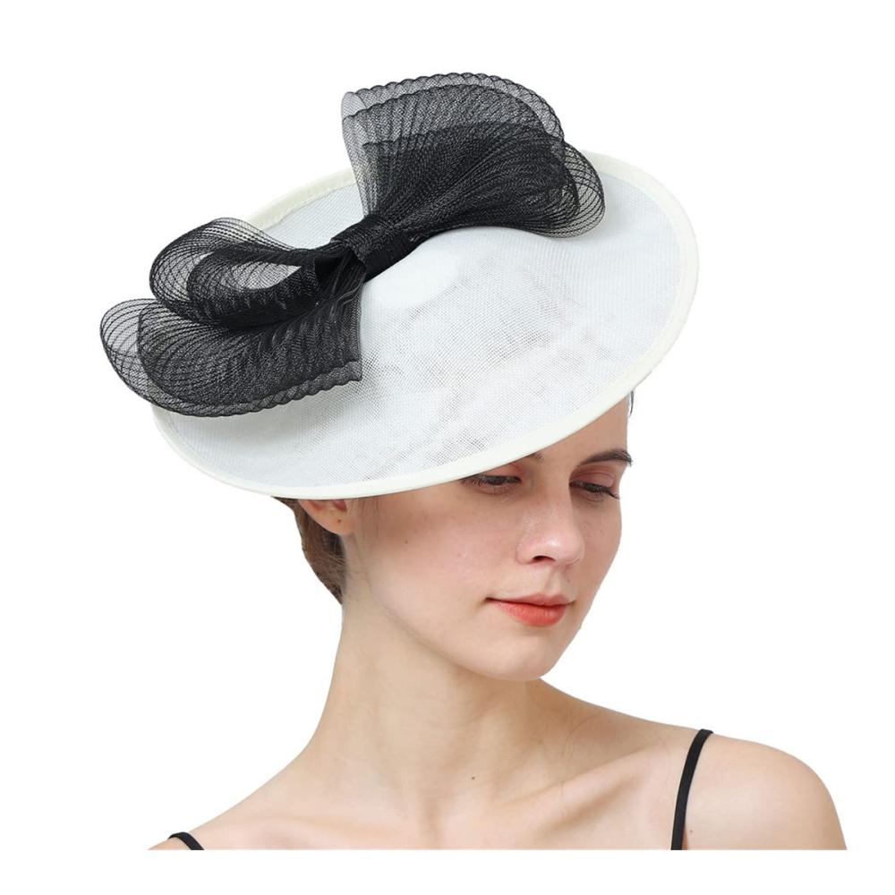 Stilvoller Baskenmützen Fascinator für Damen - Perfekt für Hochzeit und Party elegante Kopfbedeckung mit Schleife und Charme