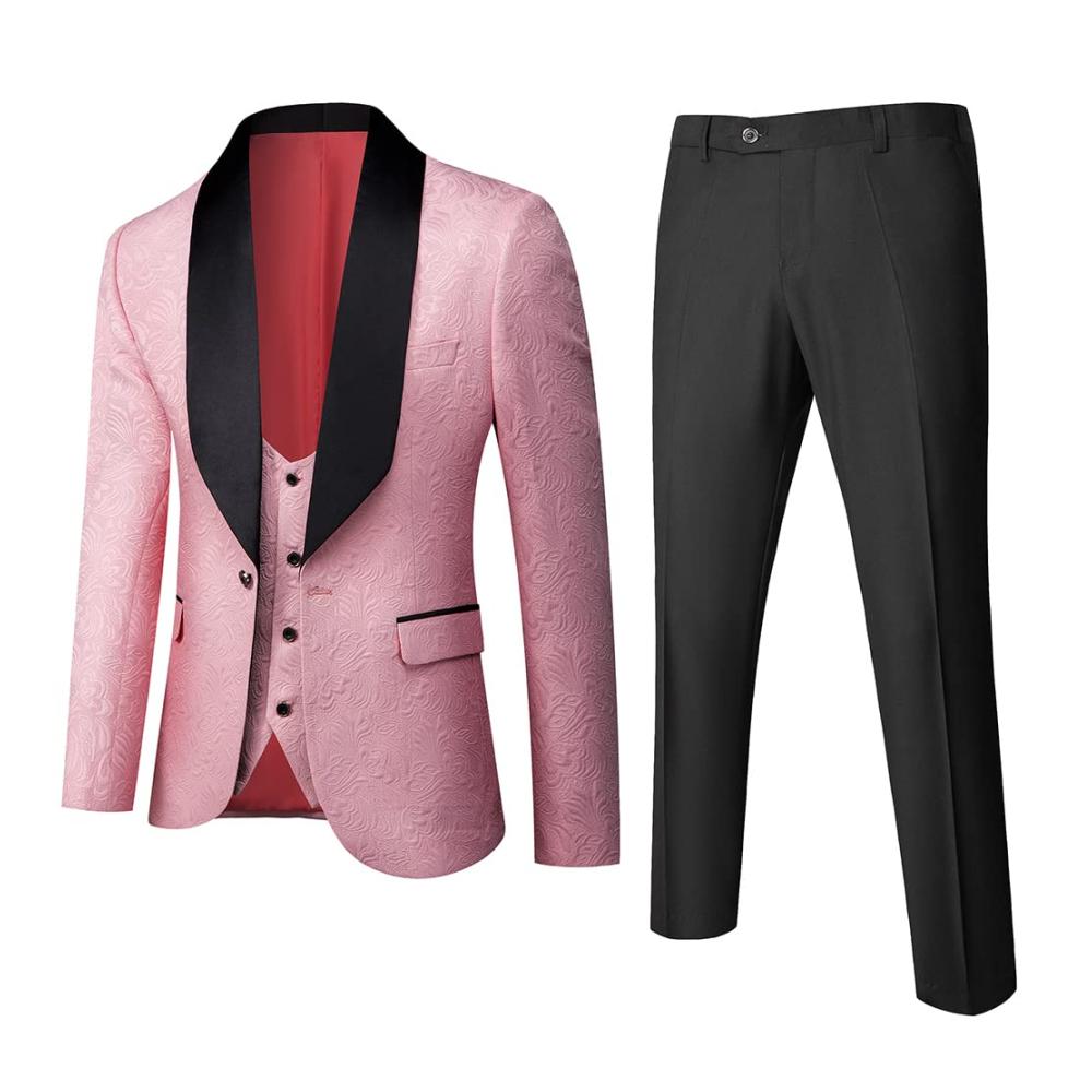 Elegante Herrenanzüge MORISTE Designer Prägung Prozess 3 Stück Blazer Jacke Hose Weste für einen stilvollen Auftritt