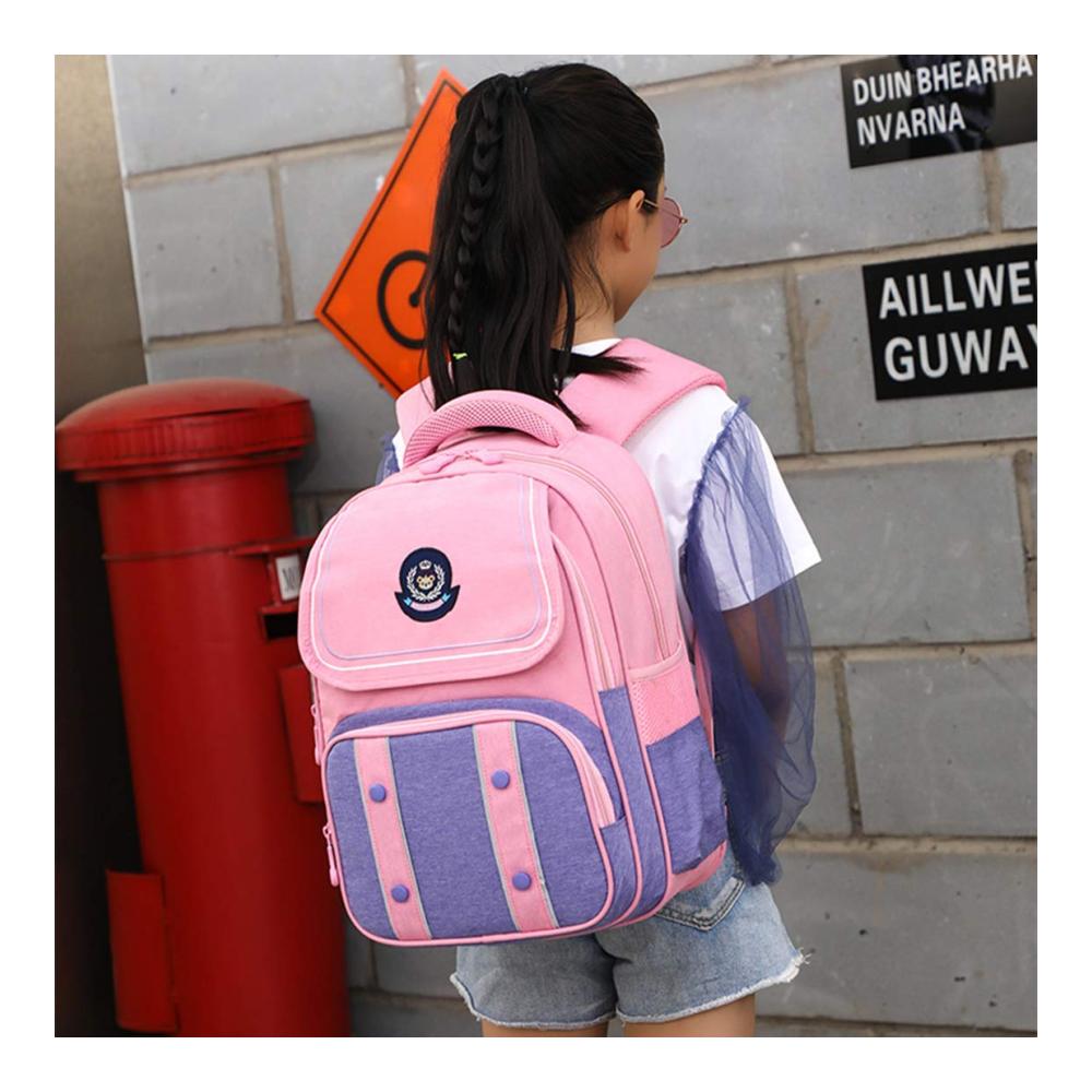 Rosa Mädchen Kinderrucksack für die Grundschule | Leichte Schultertasche mit Modedruck für Teenager | Kinder Reise Laptop Tasche | Praktischer Daypack für den Schulalltag