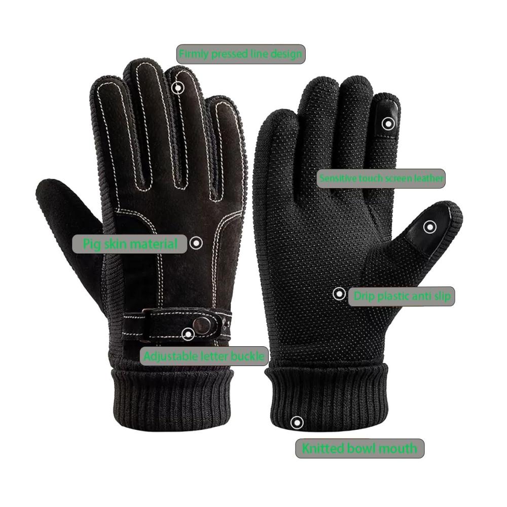 Winter Touchscreen Handschuhe | Geeignet für alle Outdoor-Aktivitäten Fahren Wandern Motorradfahren Radfahren | Warme Winterhandschuhe für maximale Bewegungsfreiheit