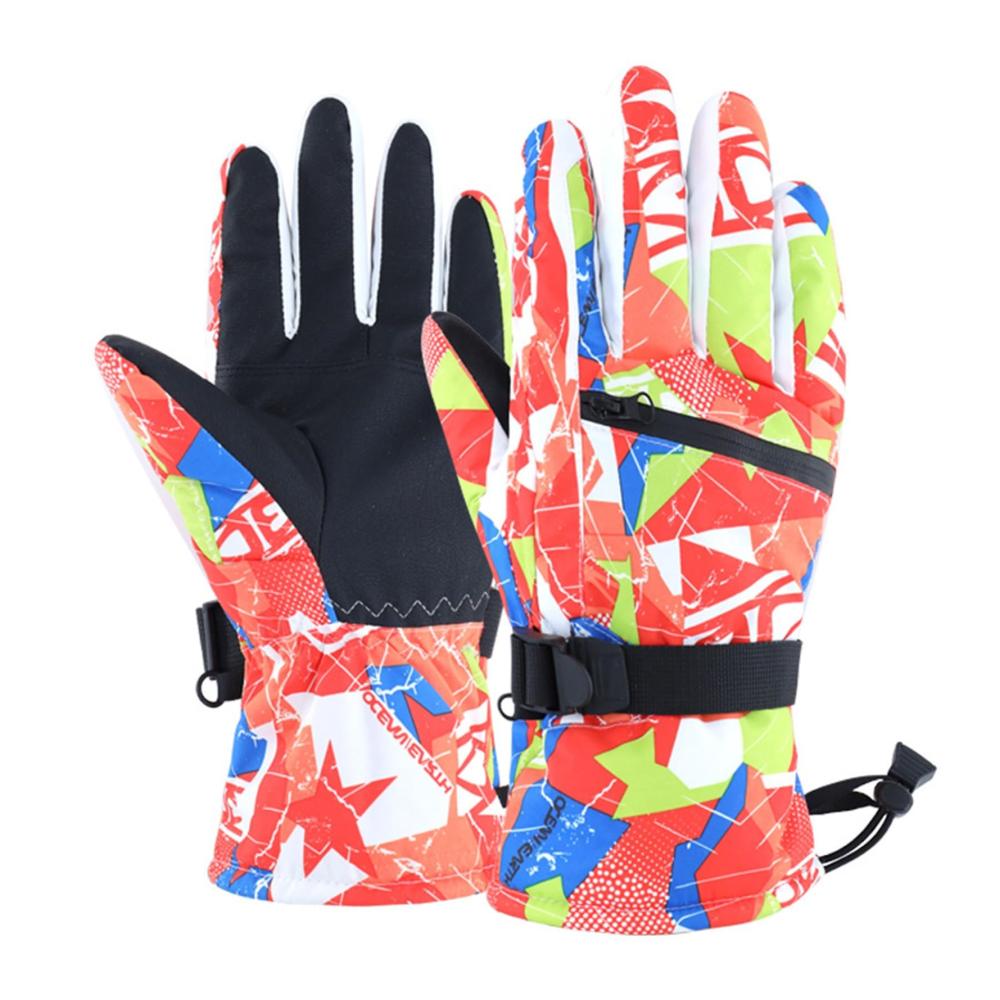 Entdecken Sie ultimative Wärme Bunte Graffiti Dicke Thermo-Schneehandschuhe - Perfekte Thermoschicht für Damen und Herren im Winter! Wasserdicht isoliert und ideal für Skifahren