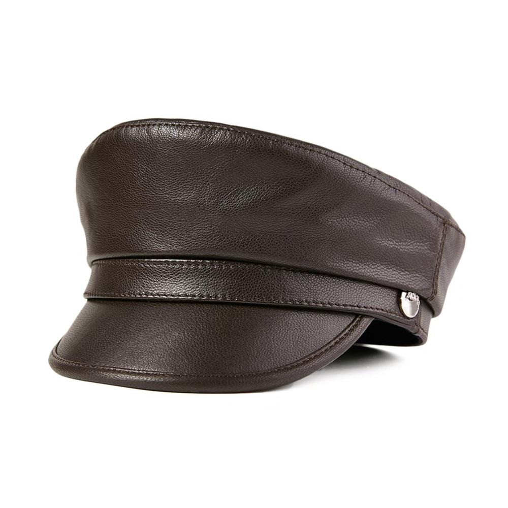 Entdecken Sie stilvolle Schirmmützen Leder Mütze Mariner Cap Kapitänsmütze - für Herren und Damen. Jetzt zugreifen und trendige Flat Kappe sichern