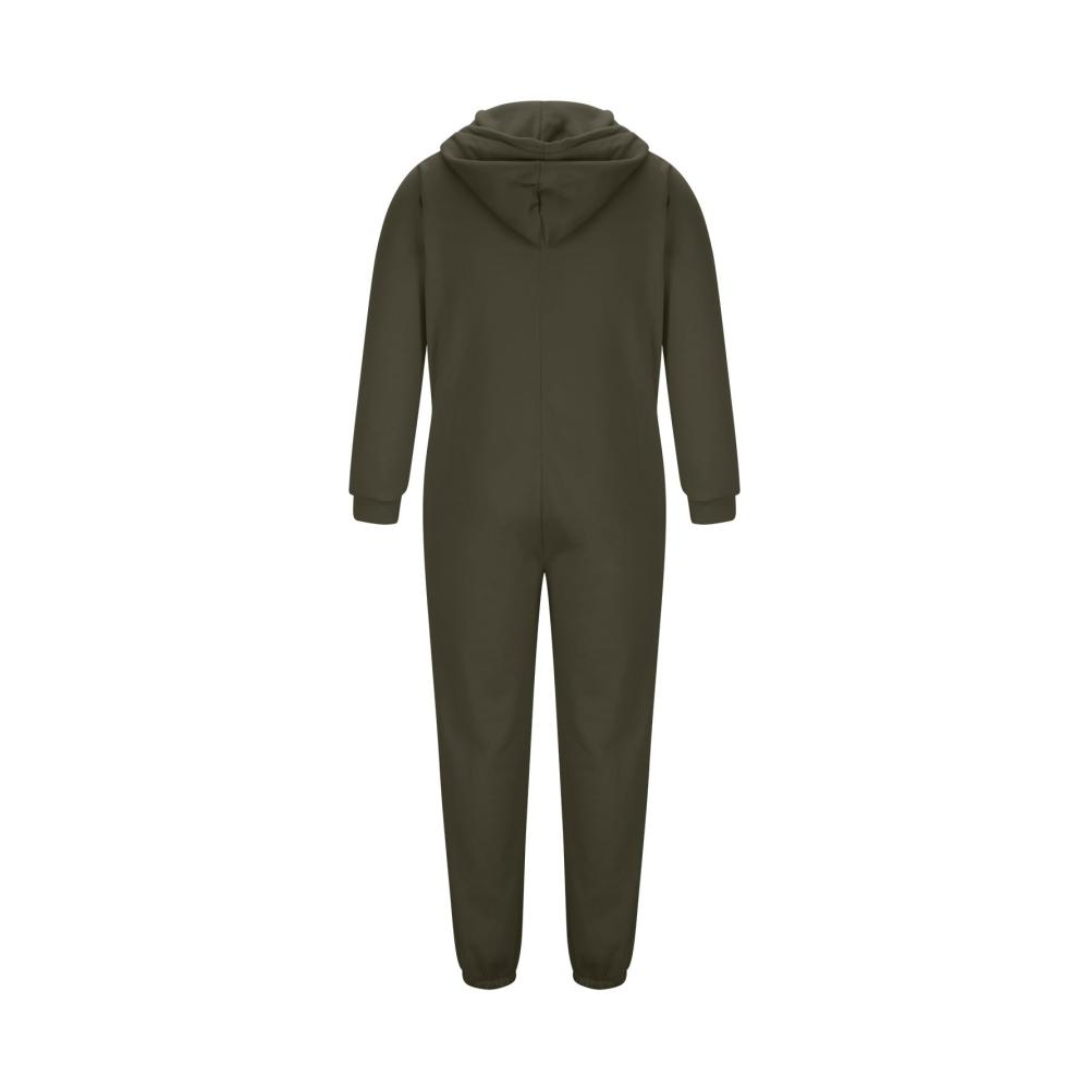 Perfekt gestylt Einteiliger Herren-Overall A19 mit Kapuzenpullover und Reißverschluss. Ultimativer Komfort und Stil in einem Loungewear-Set für Männer