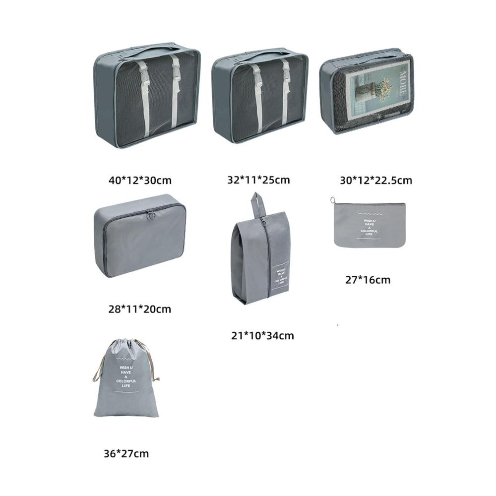 Effiziente Gepäckorganisation mit Kofferorganizer-Set | Platzsparende Reise-Packwürfel für perfekte Gepäckklassifizierung | Große Kapazität und Farboptionen