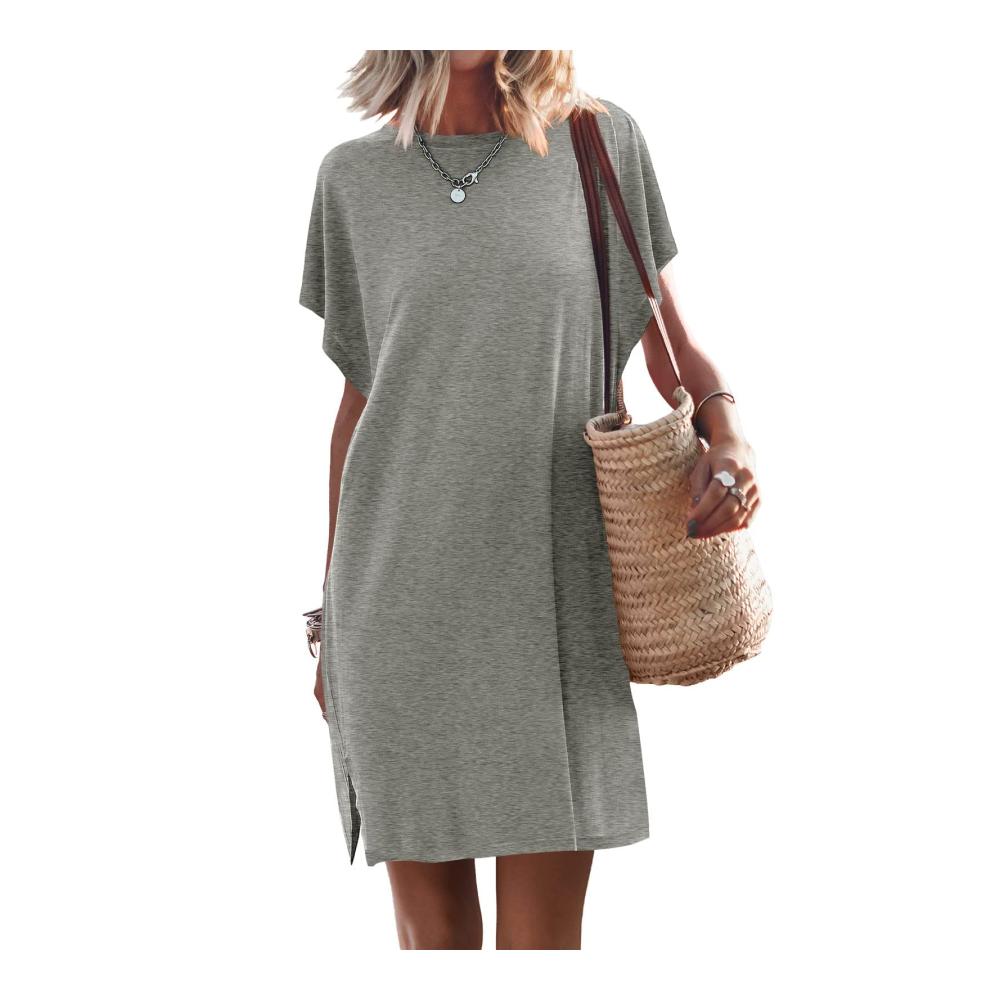 Entdecke deinen Freizeit-Look! Elegantes Druck-Sommerkleid Damen T-Shirt-Kleid für Slim-Fit Schulmädchen-Outfit sexy Strandkleider & leichtes Boho-Kleid für den Sommer