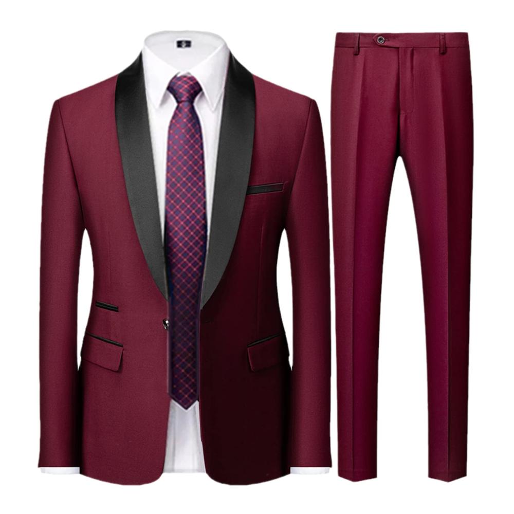 2 Pcs Set Wine Red