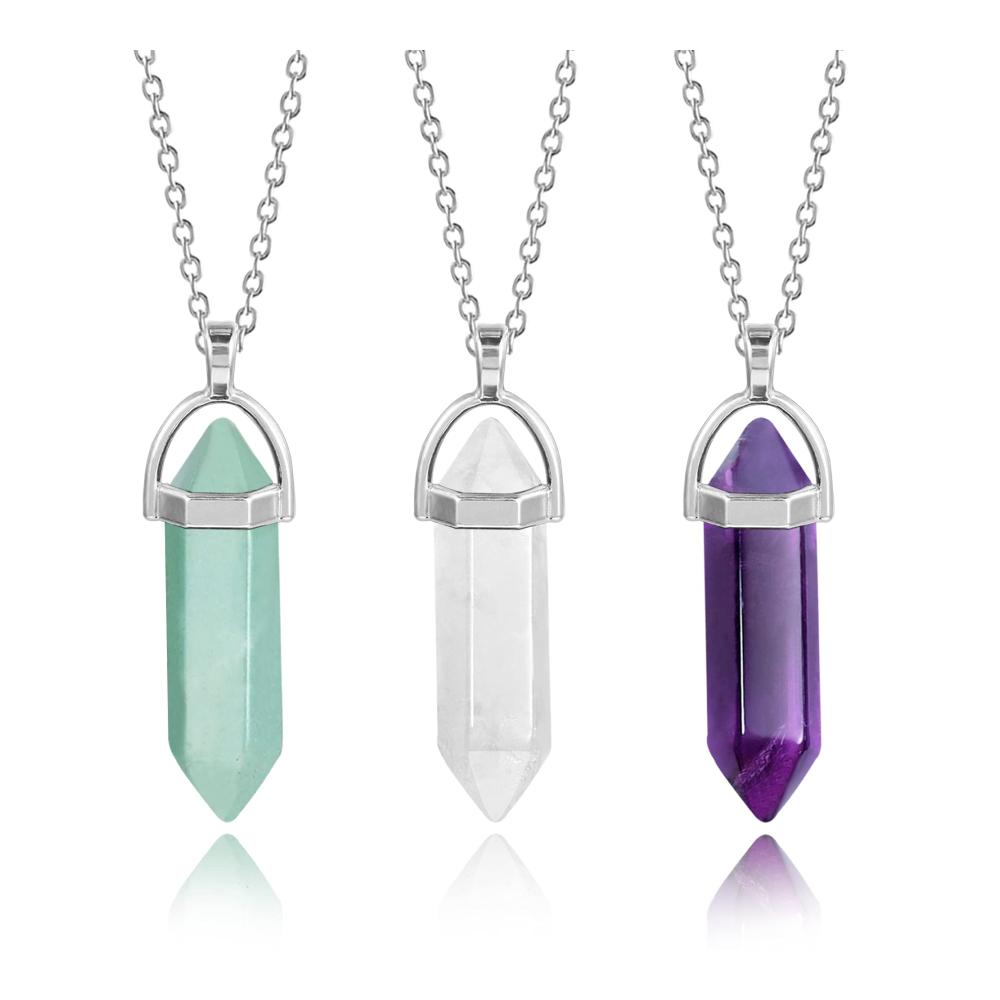 Klarer Quarz Amethyst Grüner Aventurin