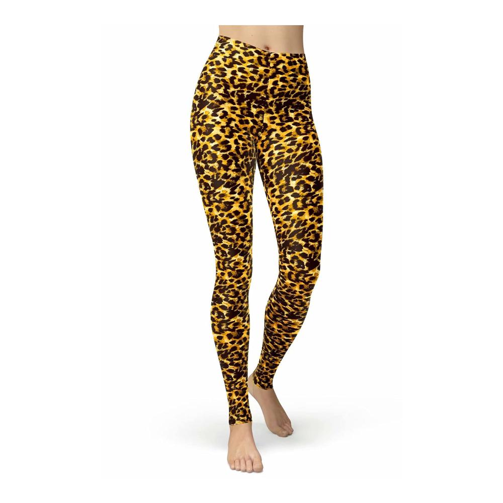 Leopard Leggings Gelb